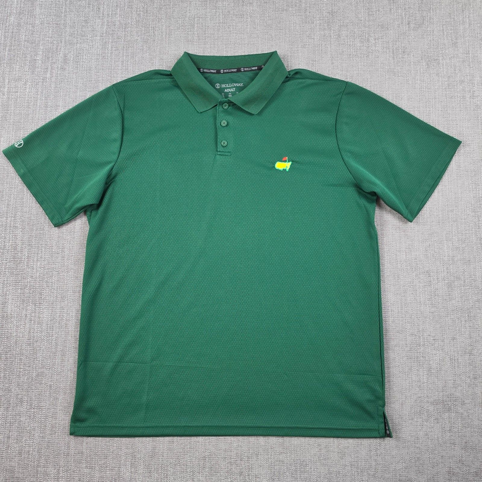 Holloway Masters Tournament Golf Polo Shirt Mens Xl Extra Large Green Poly Polo